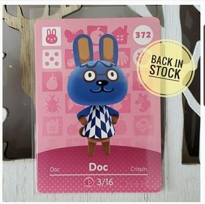 Genuine Animal Crossing amiibo card 372 Doc